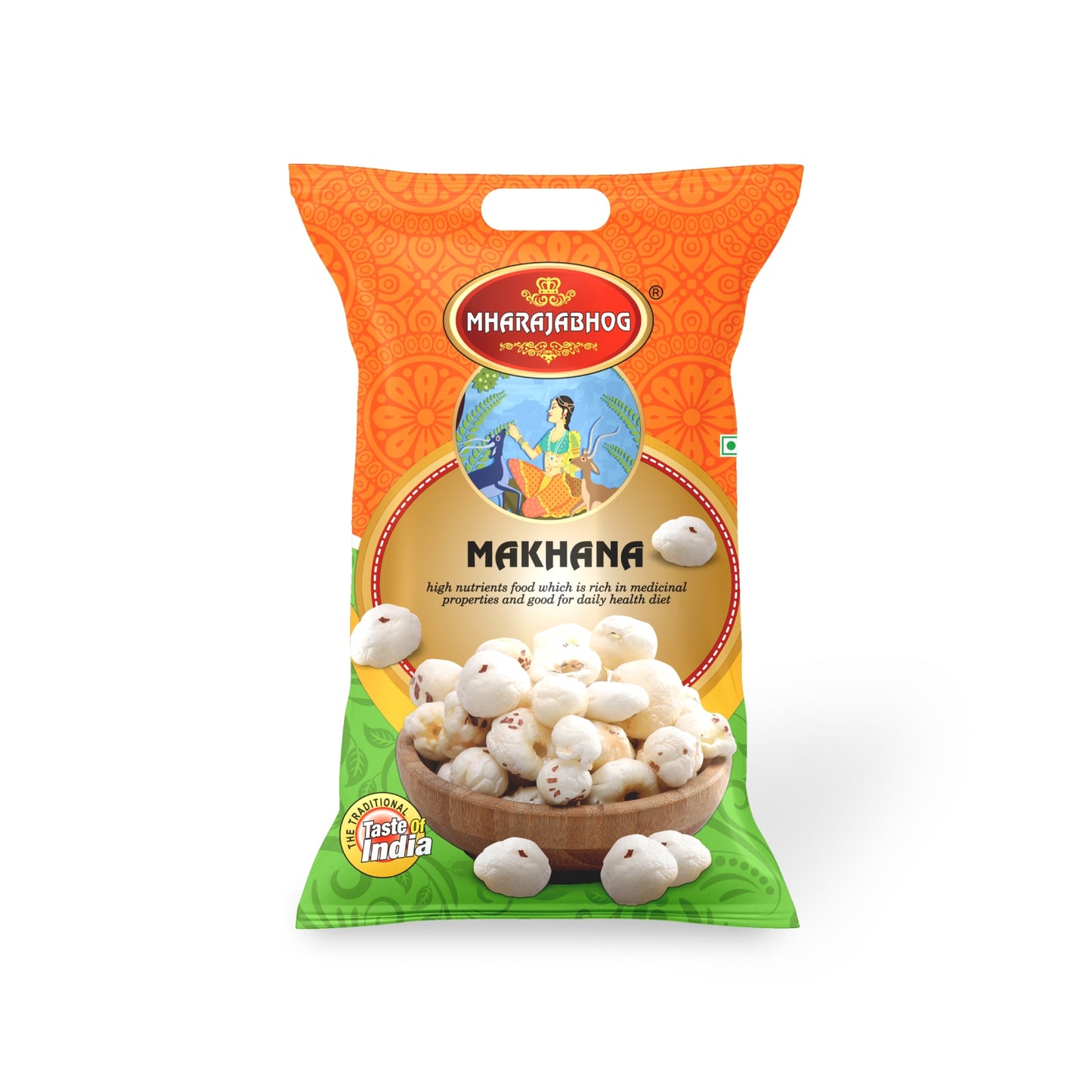Mharajabhog Premium Makhana β 100g | 5 Suta+ Handpicked Lotus Seeds Small Pack, Big Crunch