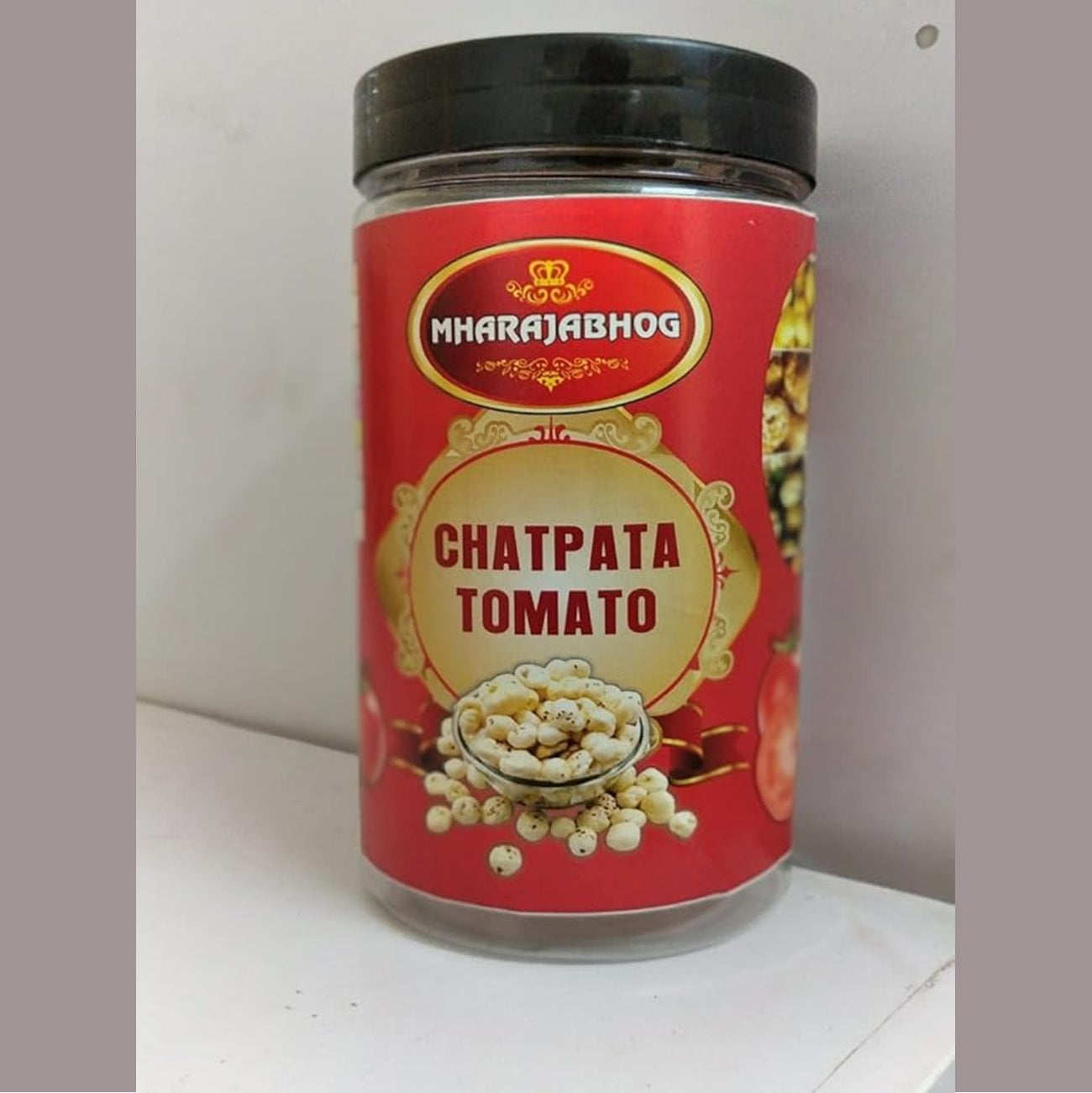 Mharajabhog Chatpata Tomato Makhana β 80g | Tangy Flavoured Foxnuts in Jar