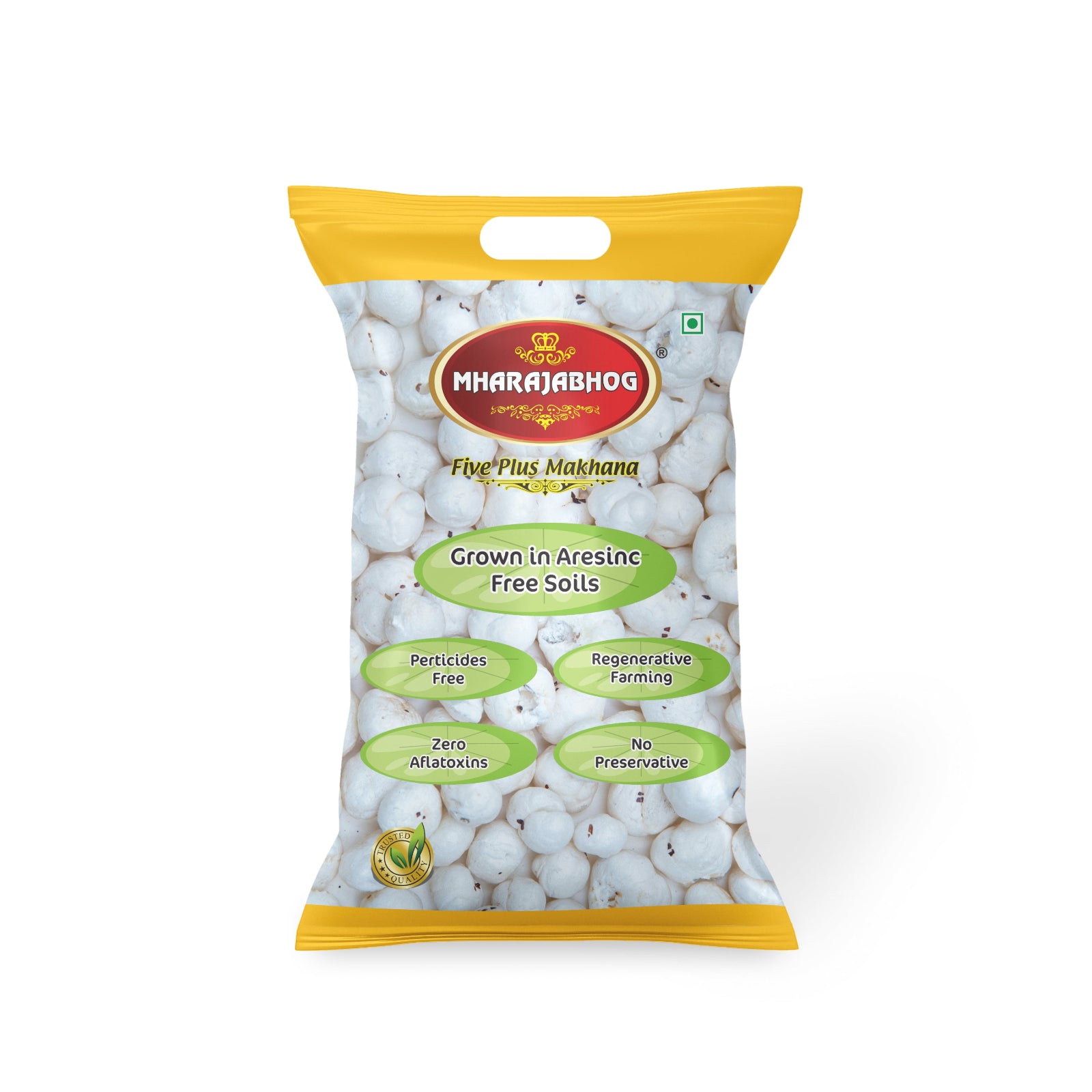 Mharajabhog Five Plus Makhana – Pack of 2 (400g) | Premium 5 Suta+ White Lotus Seeds