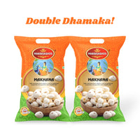 Mharajabhog Premium Makhana – 100g | 5 Suta+ Handpicked Lotus Seeds Small Pack, Big Crunch