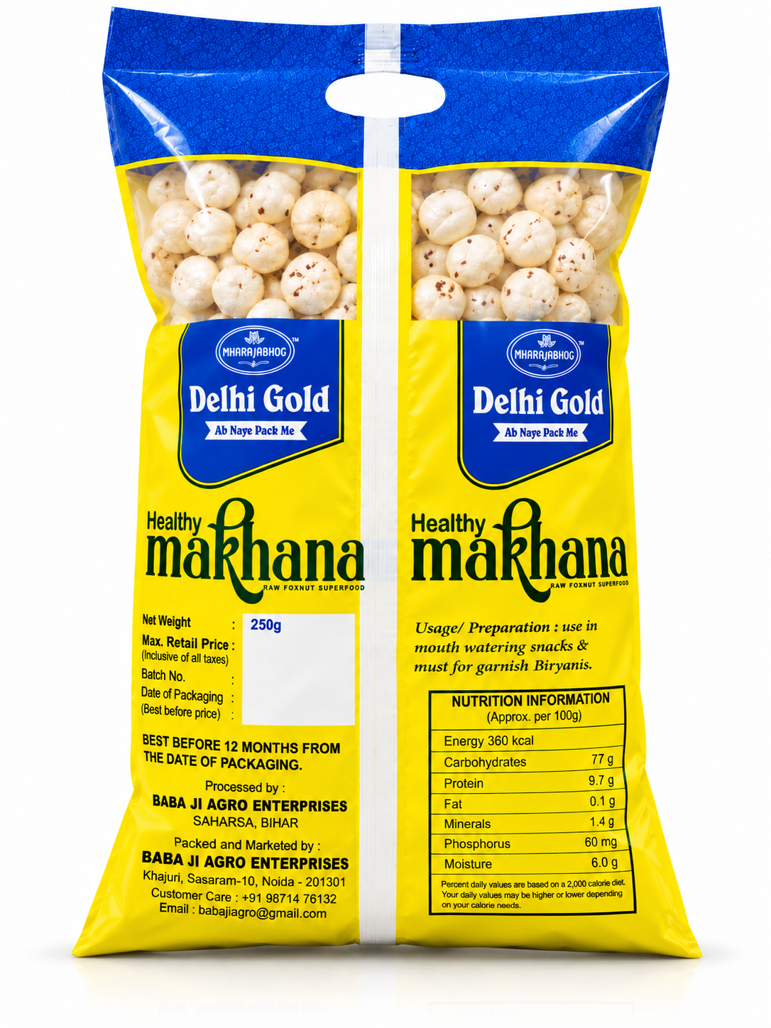 Delhi Gold Premium Makhana | Roasted Fox Nuts